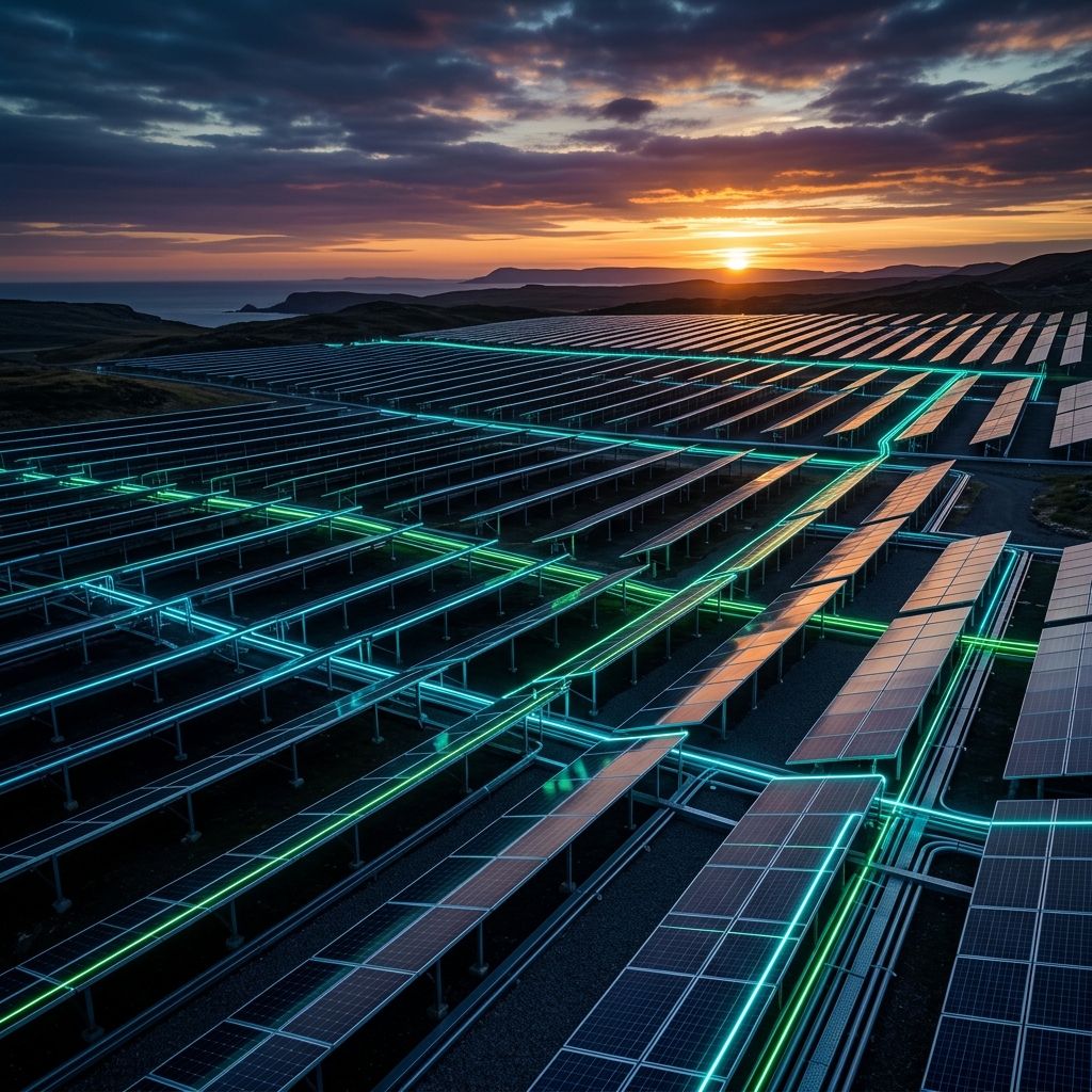 Sleek solar array